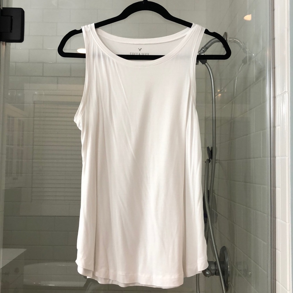 AE Soft and Sexy white tank